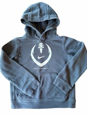 Nike Football Hoodie Youth Small Black Sweatshirt